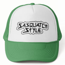 Chapéu do camionista do estilo de Sasquatch