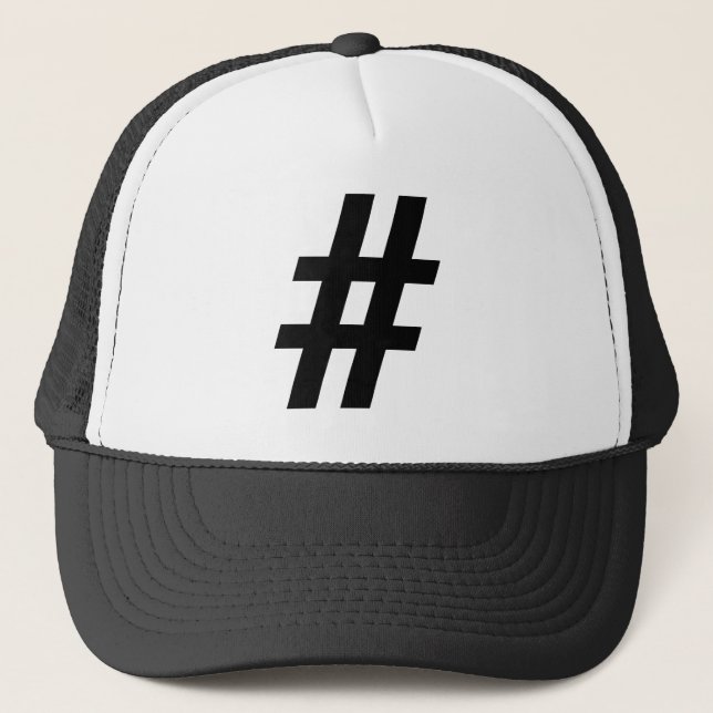 Boné Chapéu do camionista do #Hashtag (Frente)