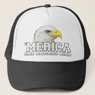 Boné 'Chapéu do camionista do pássaro de MERICA um