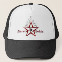Chapéu do camionista dos santos dos pecadores