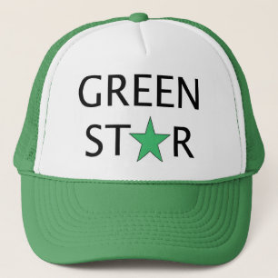 Boné Chapéu do camionista - estrela verde