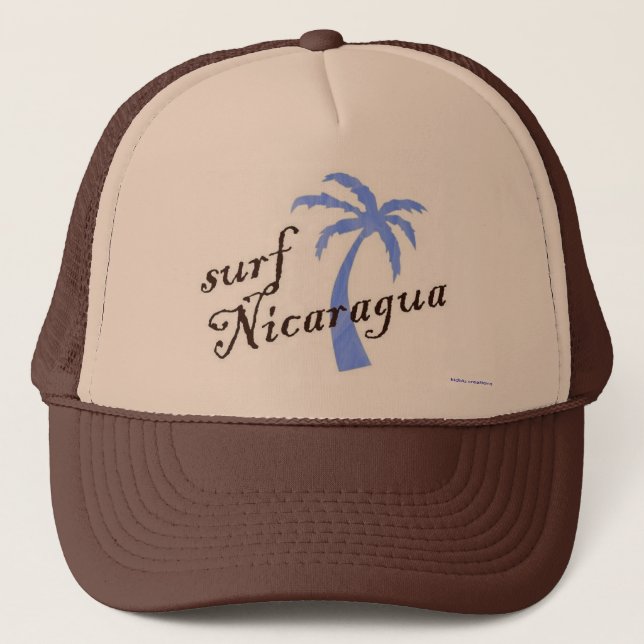 Boné Chapéu do camionista - surf Nicarágua (Frente)