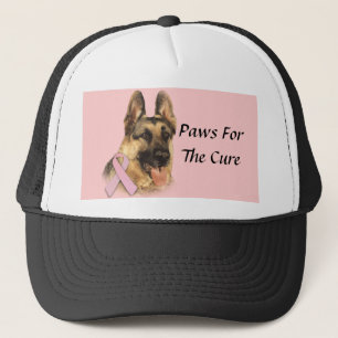 Boné Chapéu do cancro da mama do german shepherd