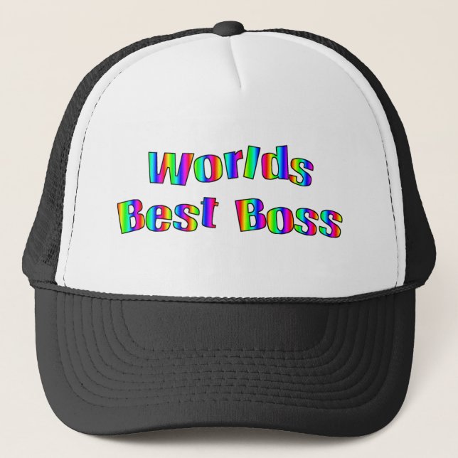 Boné Chapéu do chefe do mundo o melhor (Frente)