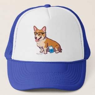 Boné Chapéu do Corgi do hipster (sem texto)