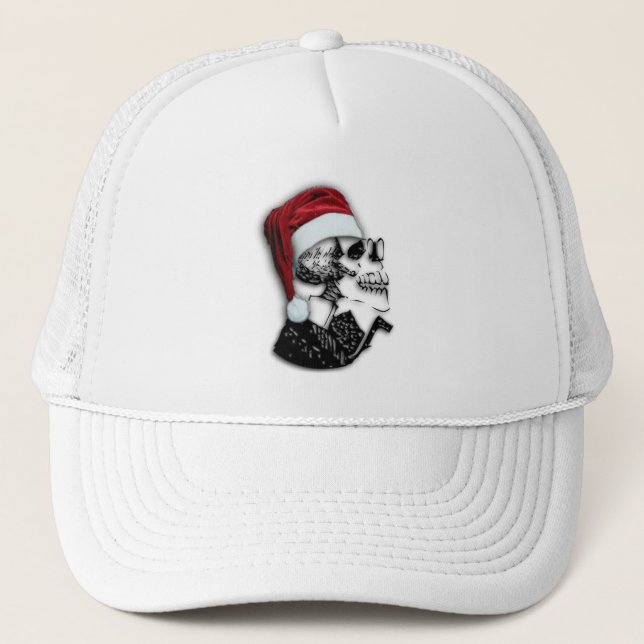 Boné Chapéu do crânio do papai noel (Frente)