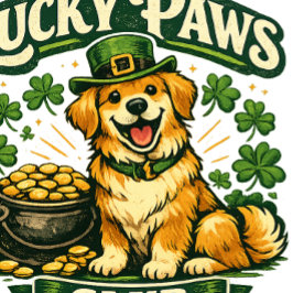 Boné Chapéu do Dia de São Patrício do Lucky Paws Club