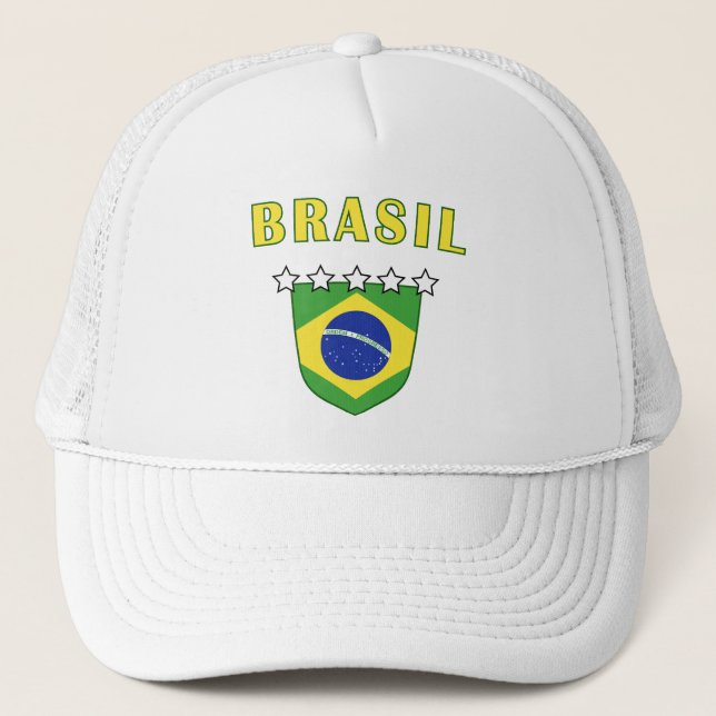 Boné Chapéu do emblema de Brasil (Frente)