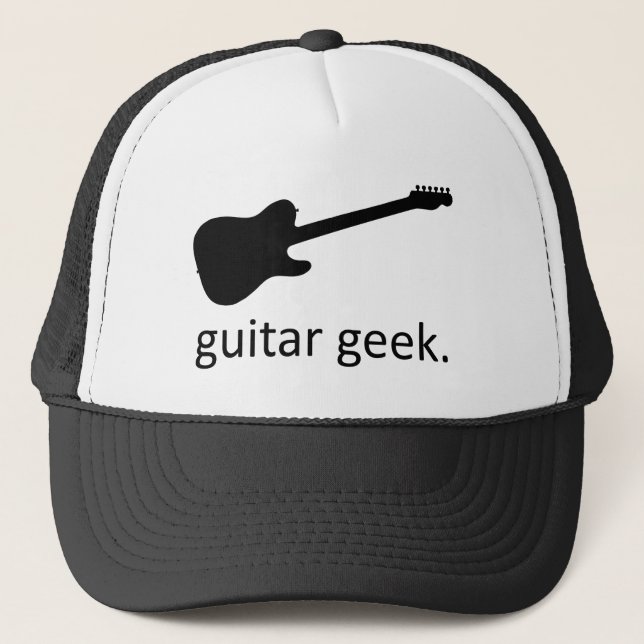 Boné Chapéu do geek da guitarra (Frente)
