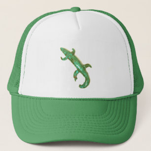Boné chapéu do lagarto verde