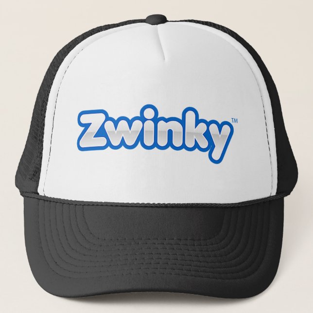 Boné Chapéu do logotipo de Zwinky - preto (Frente)
