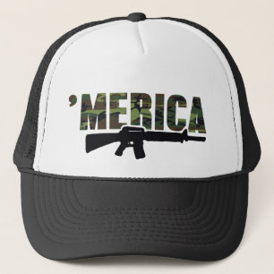 Boné Chapéu do rifle de MERICA de Camo '