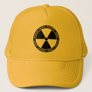 Boné Chapéu do símbolo da radiação