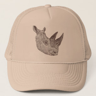 Boné Chapéu do sul do rinoceronte branco