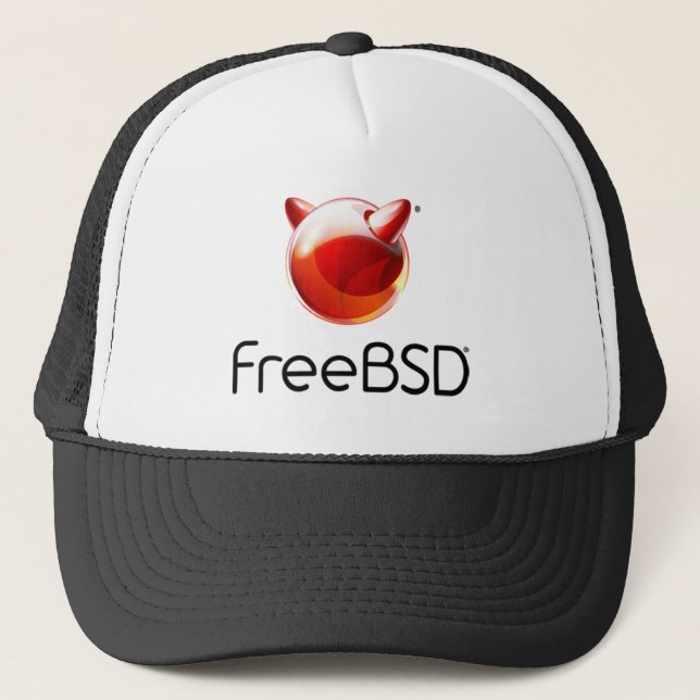 Boné Chapéu do Trucker do Projeto FreeBSD (Frente)