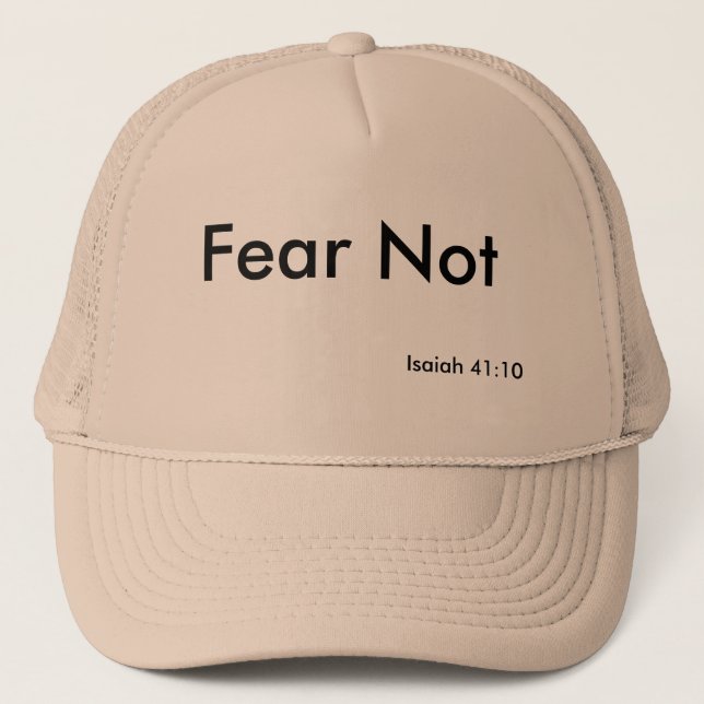 Boné Chapéu do verso da bíblia do medo não (Frente)