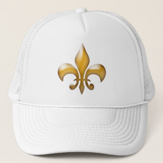 Boné Chapéu Dourado do camionista da flor de lis