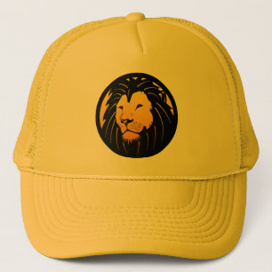 Boné Chapéu dourado do camionista do logotipo da cabe