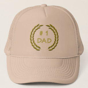Boné Chapéu dourado do pai do número 1