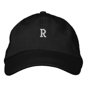 Boné Chapéu Embroiderado com Símbolo de Letra Inicial M