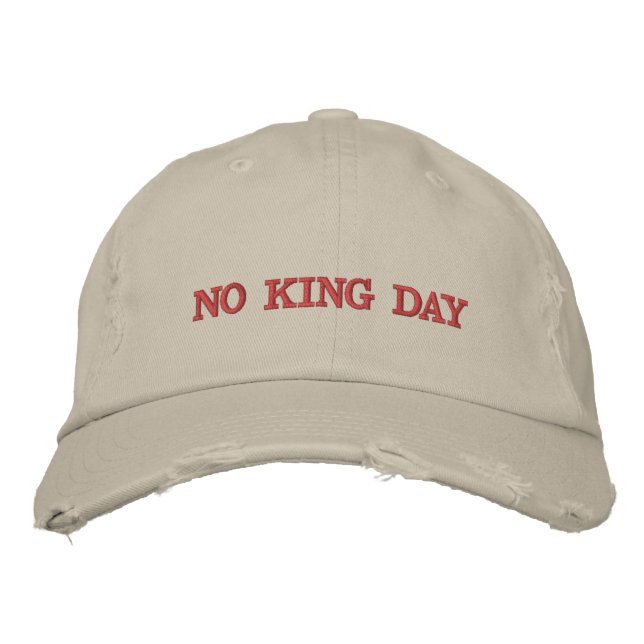 Boné Chapéu Embroidered dia sem rei (Frente)