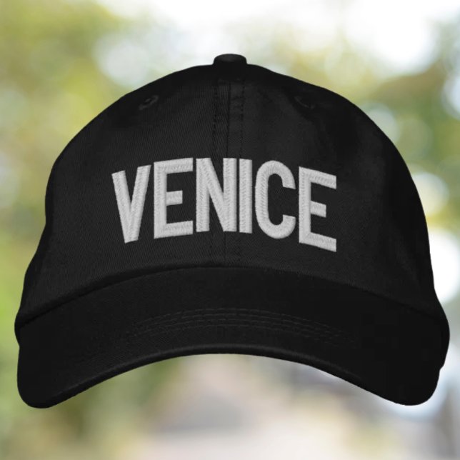 Boné Chapéu Embroidered Veneza (Venice embroidered hat - Italian heritage travel lover gift)