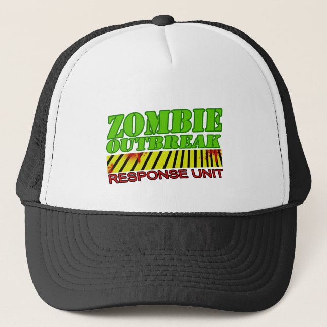 Boné chapéu ENGRAÇADO do ZOMBI dos zombis do vivo das (Frente)