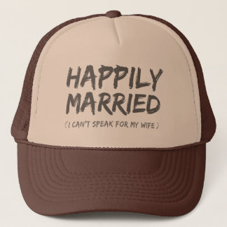 Boné Chapéu engraçado feliz casado