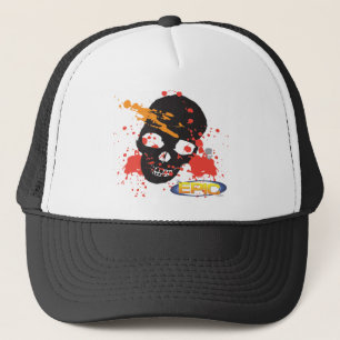 Boné Chapéu épico preto do crânio