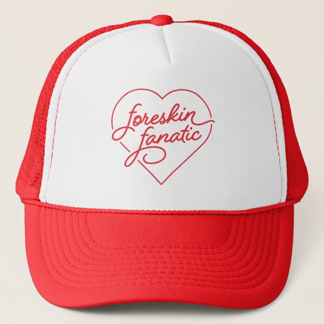 Boné Chapéu Fanático da Foreskin - Vermelho (Frente)