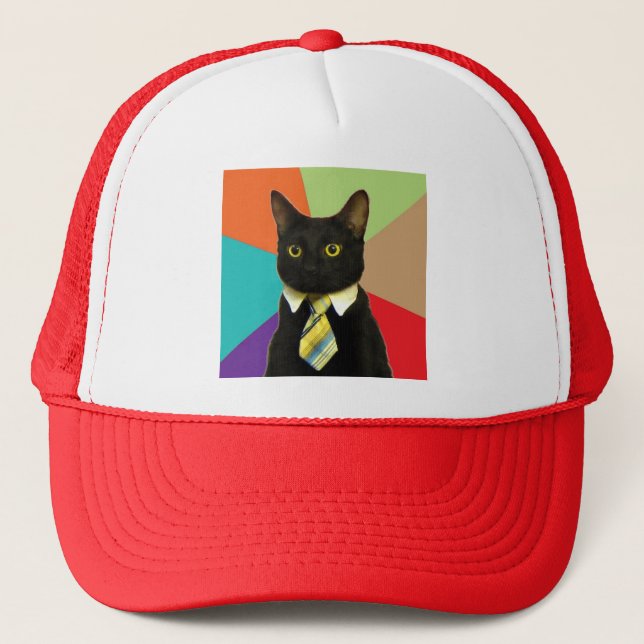 Boné Chapéu feito sob encomenda do gato do negócio (Frente)