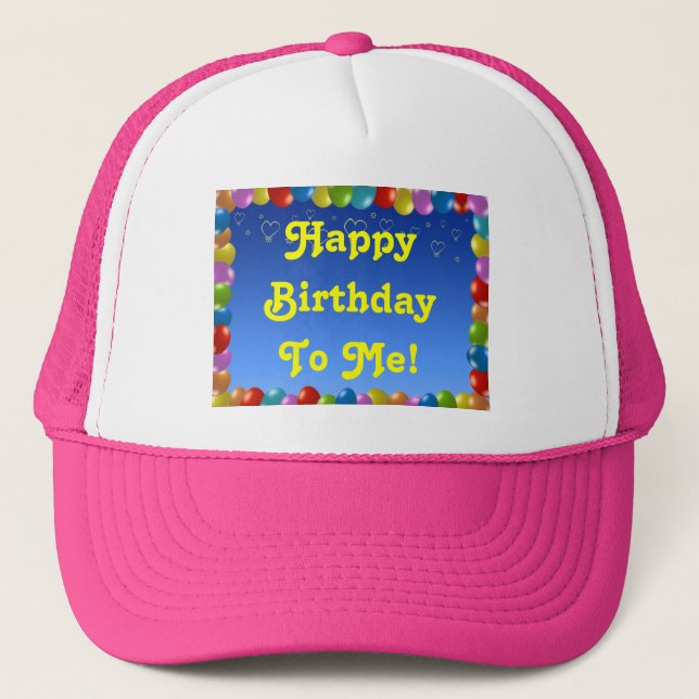Boné Chapéu Feliz Aniversário Para Mim (Frente)