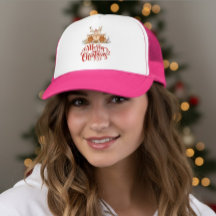 Chapéu Festivo Feliz Natal Rena Arte