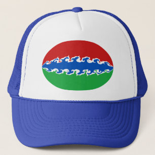 Boné Chapéu Gnarly da bandeira de Gambia