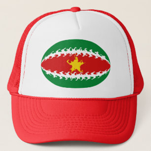 Boné Chapéu Gnarly da bandeira de Suriname