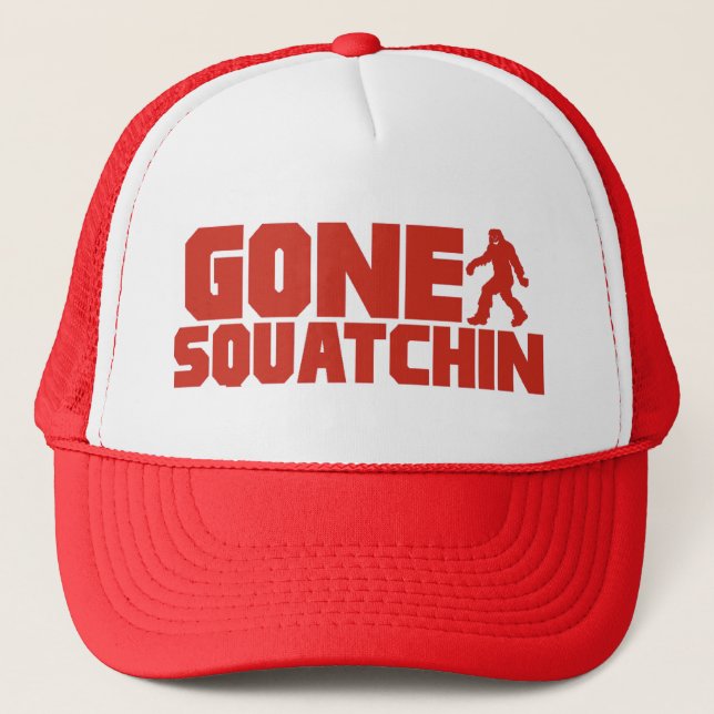 Boné Chapéu IDO Bobo vermelho de SQUATCHIN que encontra (Frente)