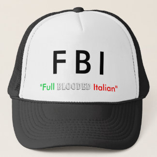 Boné Chapéu italiano do "FBI"