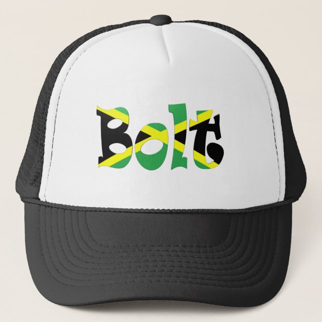 Boné Chapéu jamaicano da bandeira de Usain Bolt (Frente)