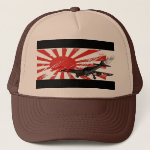Boné Chapéu japonês da bandeira de Sun de ascensão d