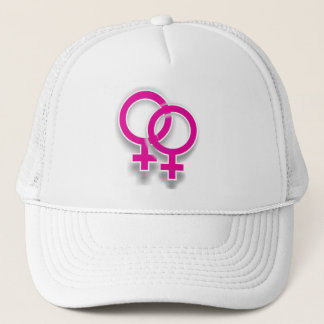 Boné Chapéu lésbica do amor do símbolo fêmea