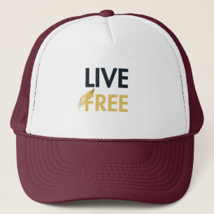 Boné Chapéu Live Free AMAR Prints