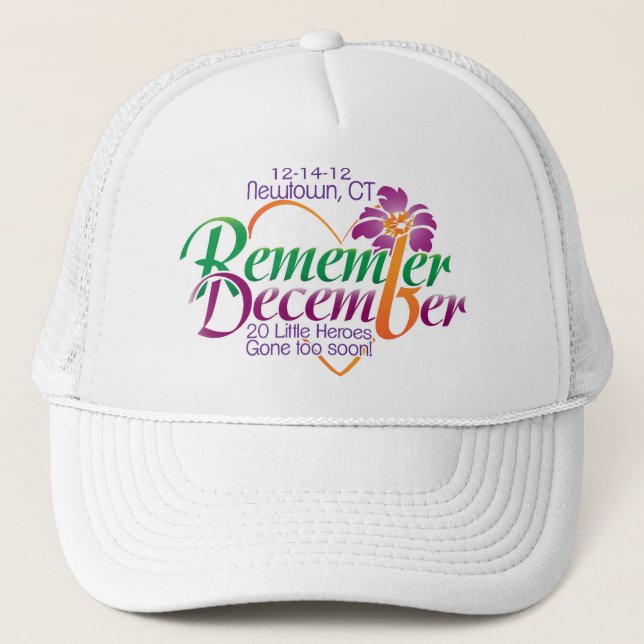 Boné Chapéu Memorial da Escola de Newtown (Frente)