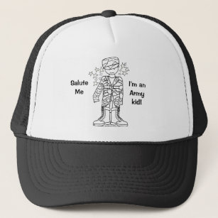 Boné Chapéu militar do miúdo do exército do pirralho