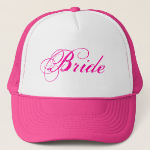 Boné Chapéu nupcial cor-de-rosa