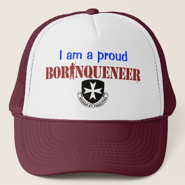 Boné Chapéu orgulhoso de Borinqueneer (Frente)