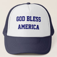 Chapéu patriótico americano do camionista dos deus