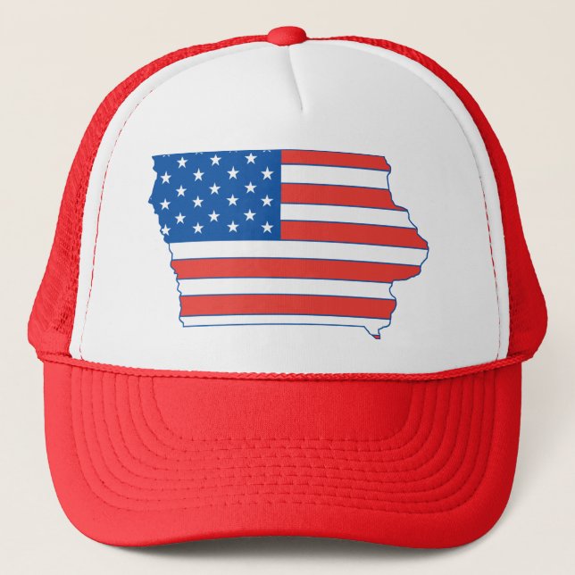 Boné Chapéu patriótico de Iowa (Frente)