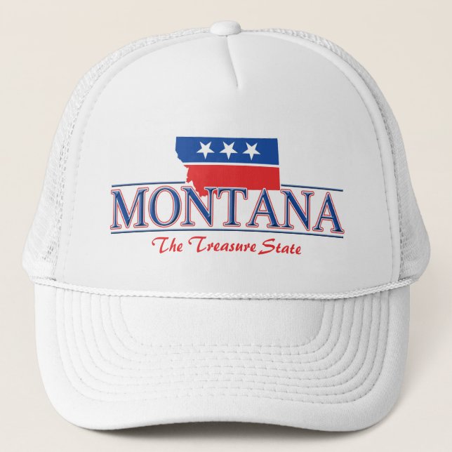 Boné Chapéu patriótico de Montana (Frente)