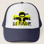Boné Chapéu personalizado do DJ com nome feito sob<br><div class="desc">Chapéu personalizado do DJ com nome feito sob encomenda</div>