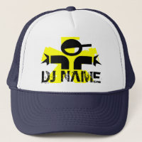 Chapéu personalizado do DJ com nome feito sob